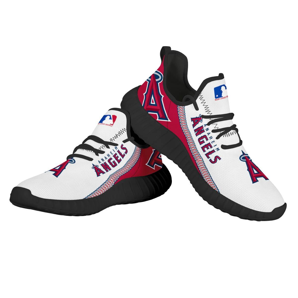 Women's Los Angeles Angels Mesh Knit Sneakers/Shoes 001